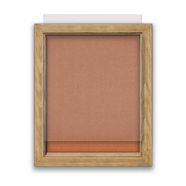 Indoor Enclosed Combo Board, 72"x36", Bronze Frame/Black & Medium Grey